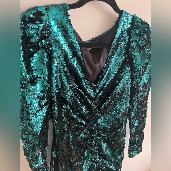 Zara Sequin Mini Dress, S - Picture 4 of 6